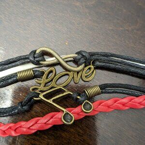 Bracelet Lovely Infinity FriendShip Multilayer Charm Leather Fashion
